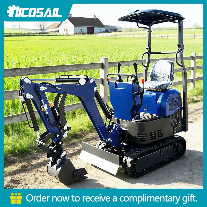 Compact 1t Mini Excavator Mult - Urban Farming In China ulasan dan harga