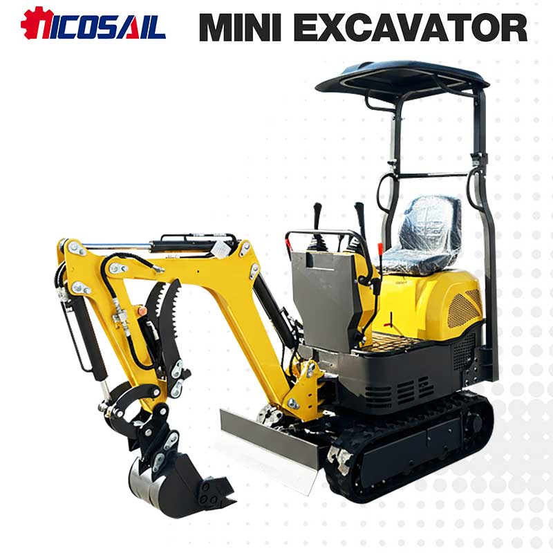 Compact 1t Mini Excavator Mult - Urban Farming In China ulasan dan harga